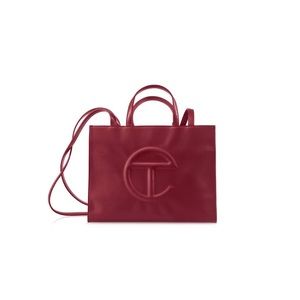 TELFAR Medium Oxblood Shopping Bag